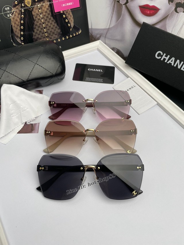CHANEL專門店新款香奈兒女士高清太陽鏡墨鏡 mmyj1958